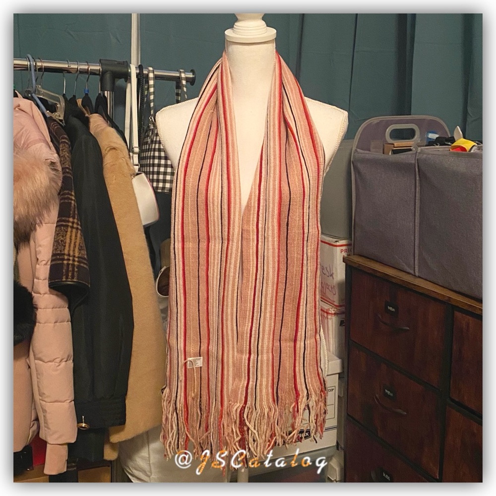 Colorful Striped Knit Scarves